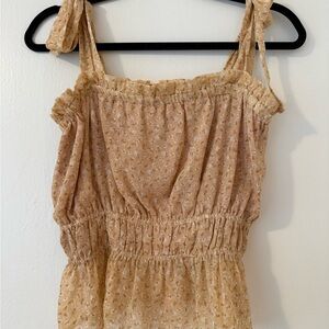 Promesa yellow Floral Blouse